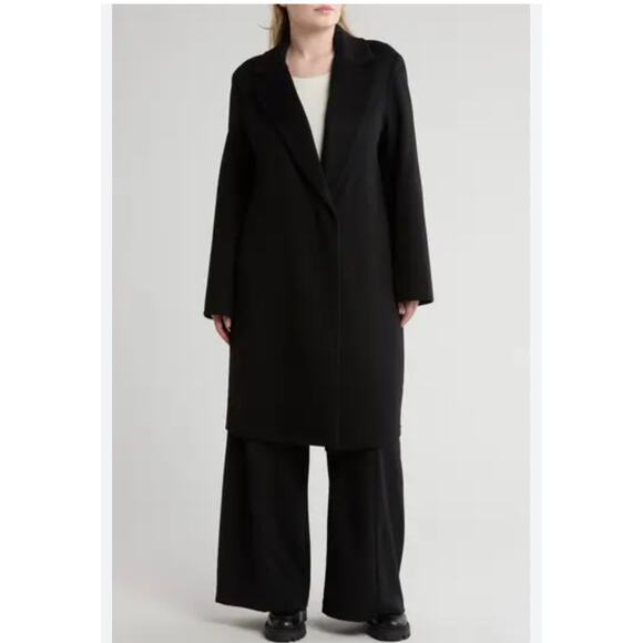 Vince Classic Wool-Blend Straight Coat - Women's 1X (New) - Picture 1 of 7